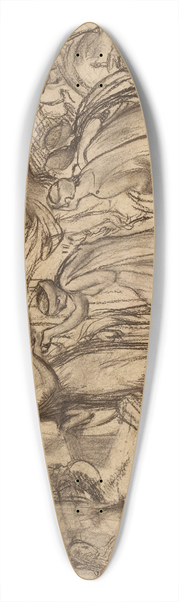 Albert Besnard - Composition allgorique; exposition universelle de 1900 39.3 inch art pintail longboard deck