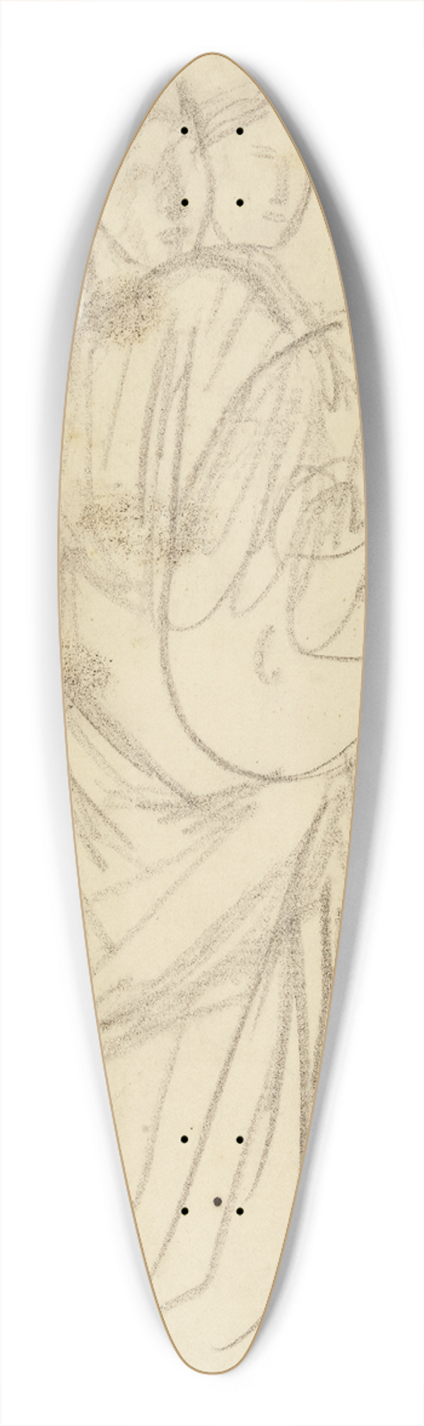 Albert Besnard - Deux femmes en armure avec un bouclier 39.3 inch art pintail longboard deck