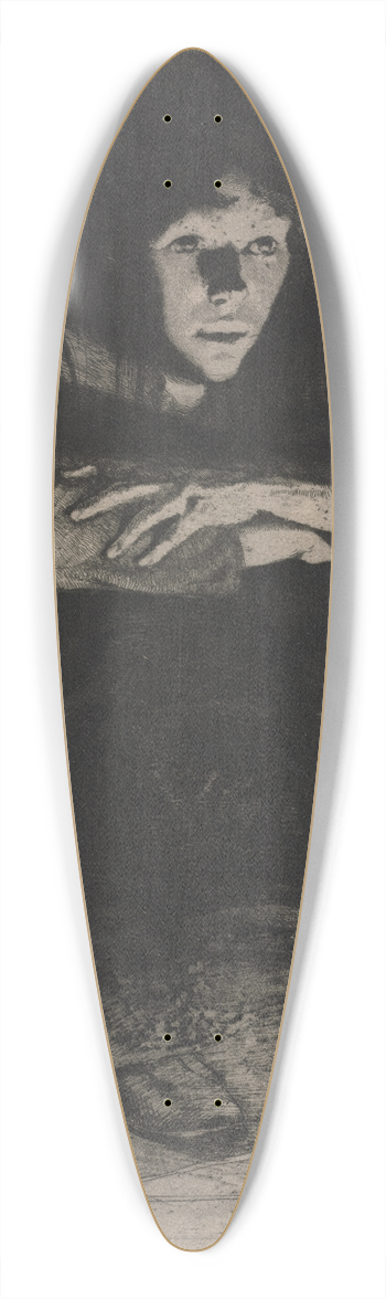 Albert Besnard - In the Ashes 39.3 inch art pintail longboard deck