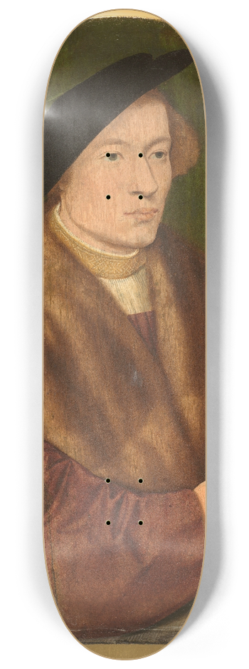 Barthel Bruyn the Elder - Portrait of a Young Man 8.25 inch art skate deck