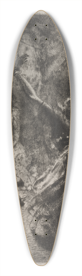 Albert Besnard - The Dancer 39.3 inch art pintail longboard deck