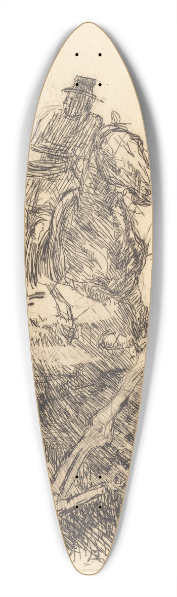 Albert Besnard - The Obstacle (Lobstacle) 39.3 inch art pintail longboard deck