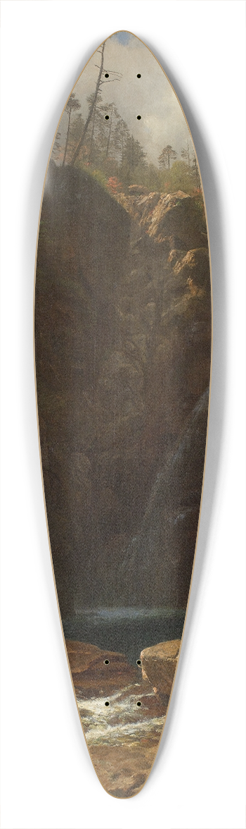 Albert Bierstadt - Glen Ellis Falls 39.3 inch art pintail longboard deck