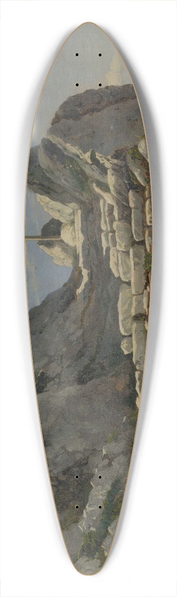 Albert Bierstadt - Landscape 39.3 inch art pintail longboard deck