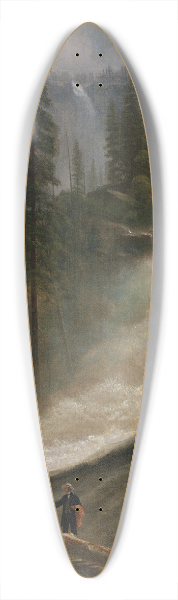 Albert Bierstadt - Nevada Falls, Yosemite 39.3 inch art pintail longboard deck