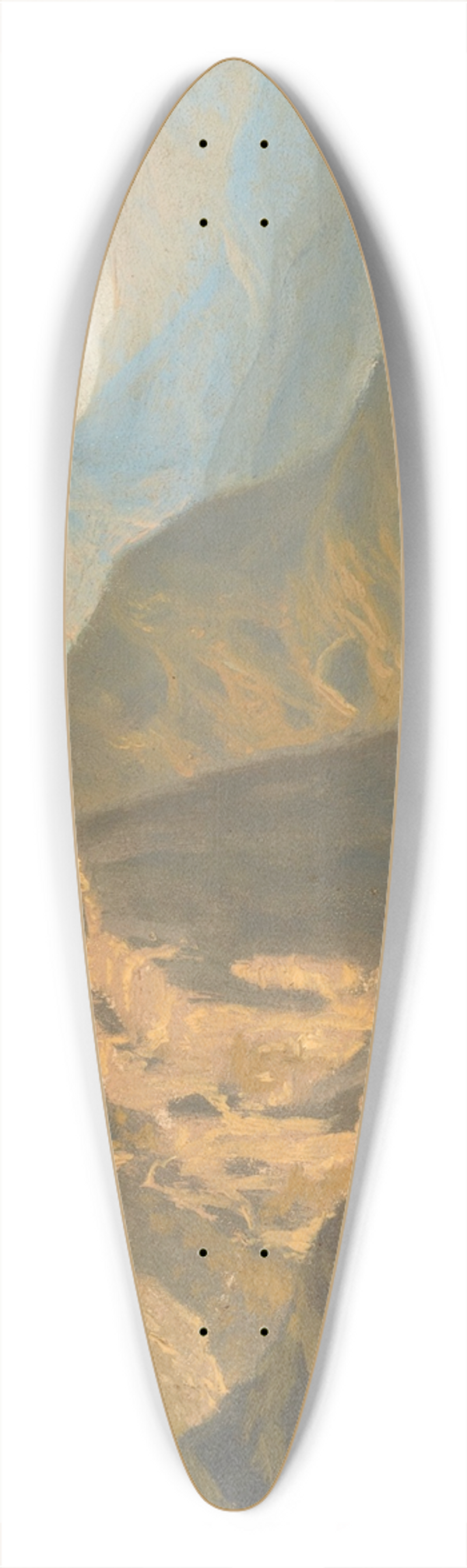 Albert Bierstadt - Yosemite 39.3 inch art pintail longboard deck
