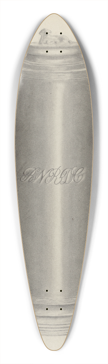 Albert Camilli - Silver Flagon 39.3 inch art pintail longboard deck