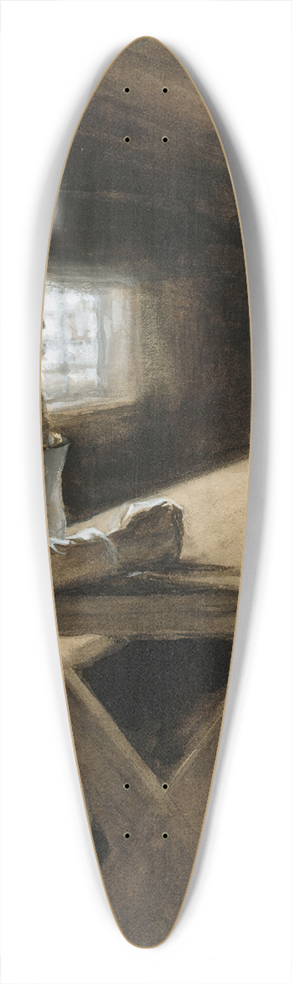 Albert Edelfelt - Cabin Interior From The Poem The Clouds Brother 39.3 inch art pintail longboard deck