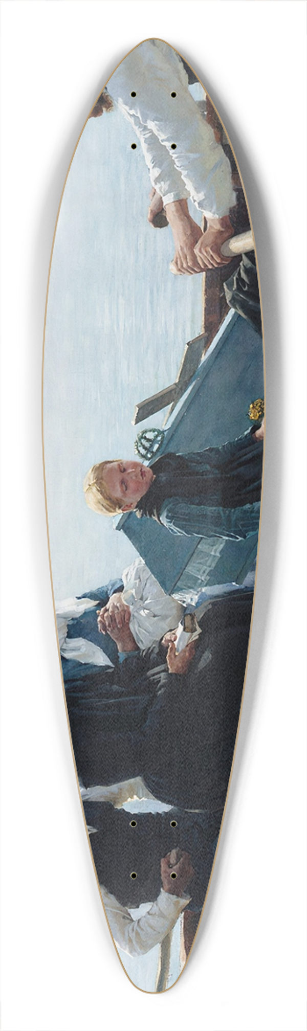 Albert Edelfelt - Conveying The Childs Coffin (A Childs Funeral) 39.3 inch art pintail longboard deck