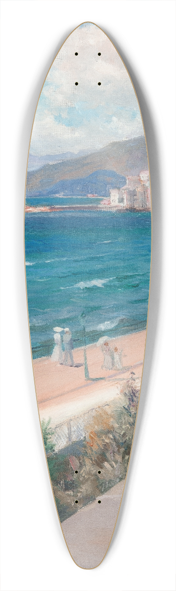 Albert Edelfelt - From my Window in Cannes 39.3 inch art pintail longboard deck