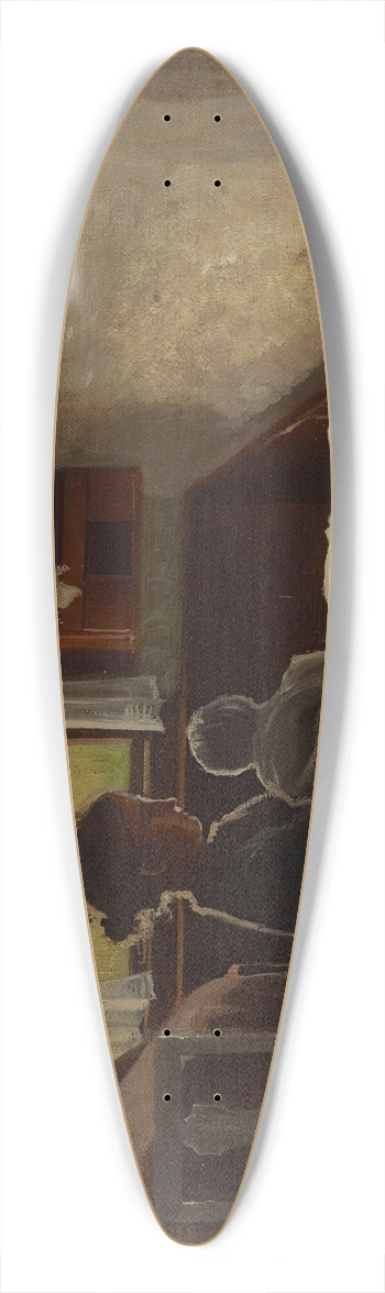 Albert Edelfelt - Interior View Of A Uusimaa Living Room 39.3 inch art pintail longboard deck