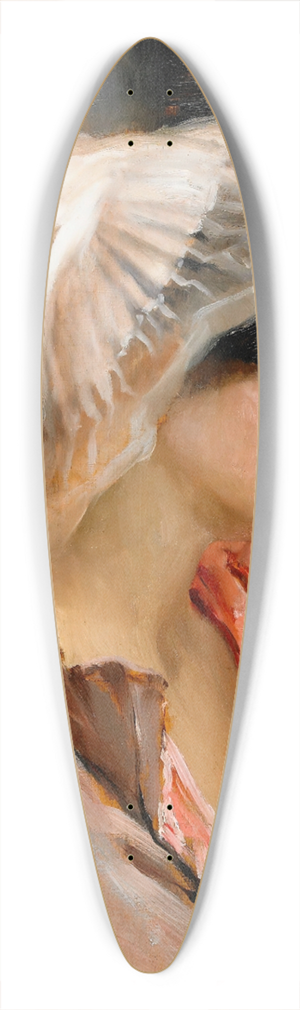 Albert Edelfelt - Parisian lady in a Peignoir 39.3 inch art pintail longboard deck