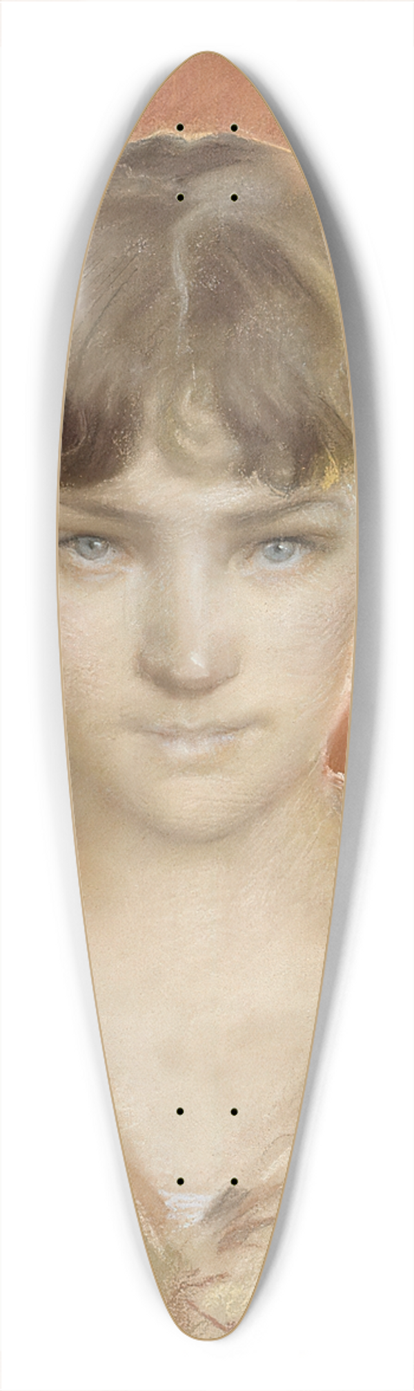 Albert Edelfelt - Parisian Model in a Dressing Gown 39.3 inch art pintail longboard deck