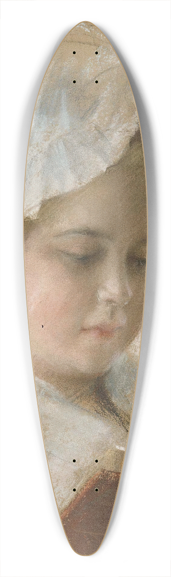 Albert Edelfelt - Portrait of Berta Edelfelt, study 39.3 inch art pintail longboard deck