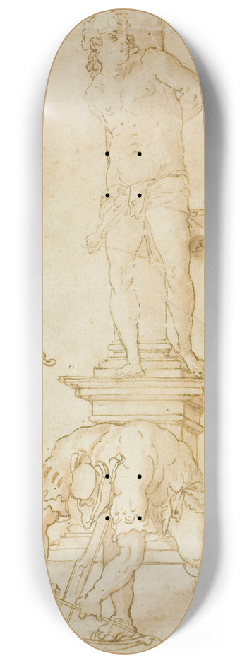 Bartholomaeus Spranger - Martyrdom of Saint Sebastian 8.25 inch art skate deck
