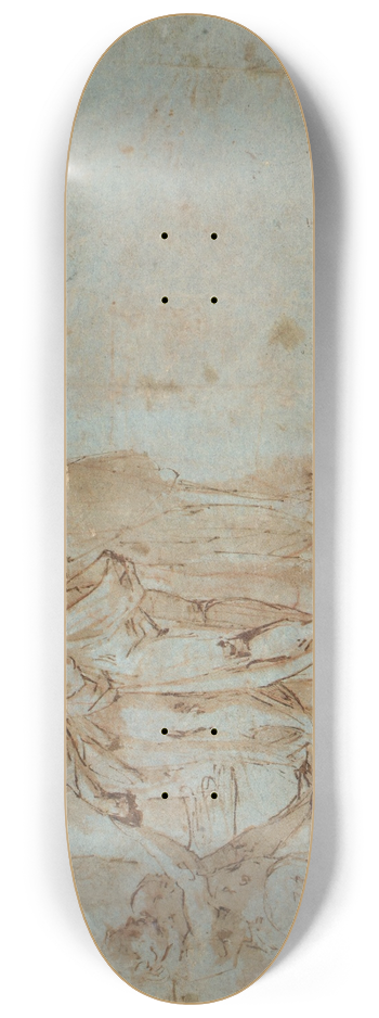 Bartholomaeus Spranger - Peter and John Heal a Cripple at the Gate of the Temple 8.25 inch art skate deck