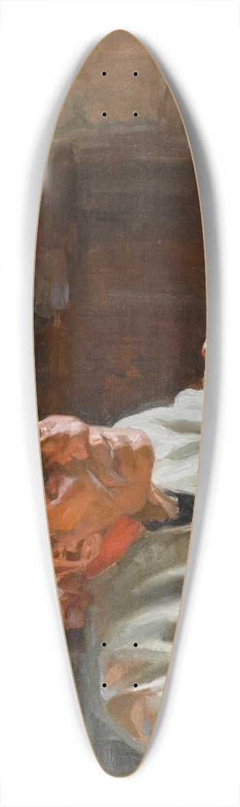 Albert Edelfelt - The Poet, Larin Paraske 39.3 inch art pintail longboard deck