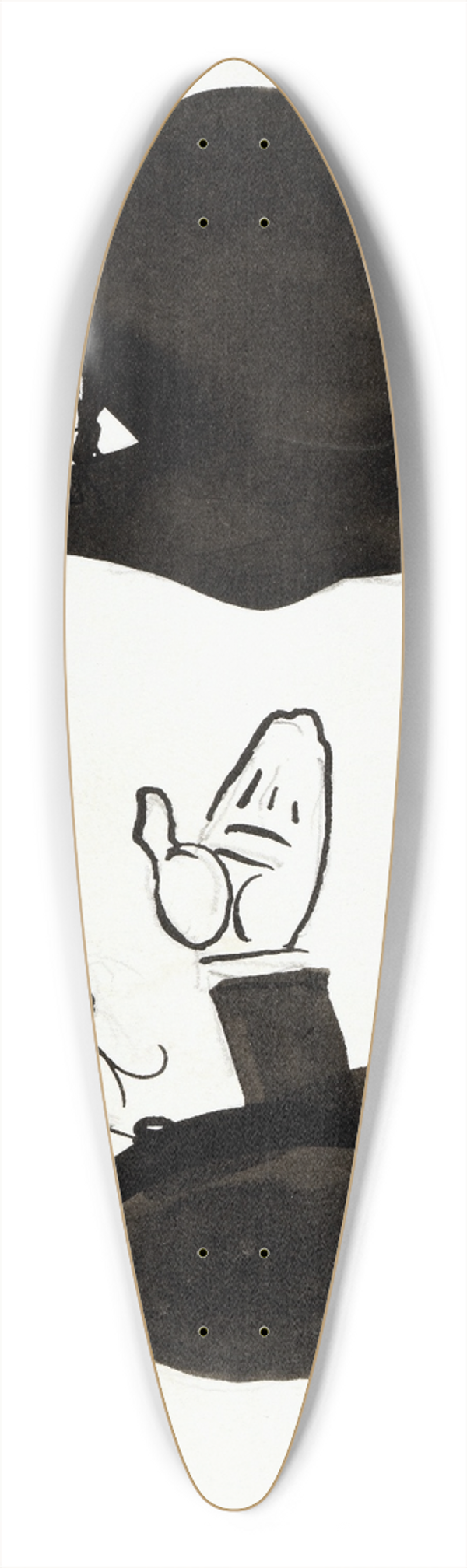 Albert Engstrm - P.P Waldenstrm 39.3 inch art pintail longboard deck