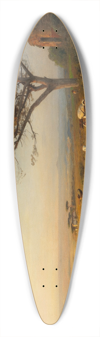 Albert Flamm - Via Appia 39.3 inch art pintail longboard deck