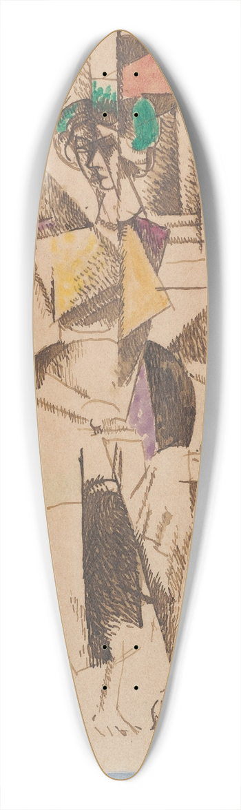 Albert Gleizes - La Dame aux btes, Portrait de Madame Raymond Duchamp Villon 39.3 inch art pintail longboard deck