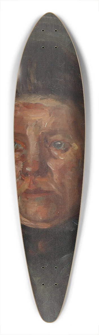 Albert Gottschalk - Portrt af en kvinde i sort 39.3 inch art pintail longboard deck