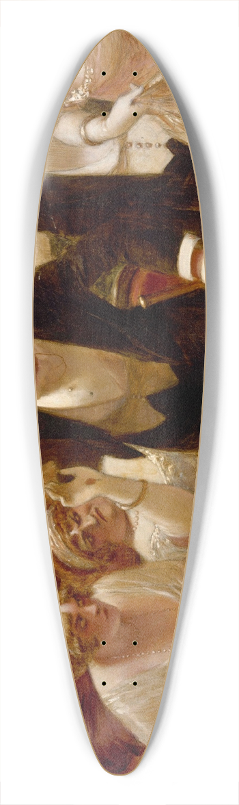 Albert Guillaume - Les Retardataires 39.3 inch art pintail longboard deck