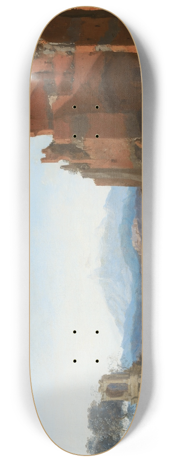 Bartholomeus Breenbergh - Italian Landscape with the Aurelian Wall 8.25 inch art skate deck