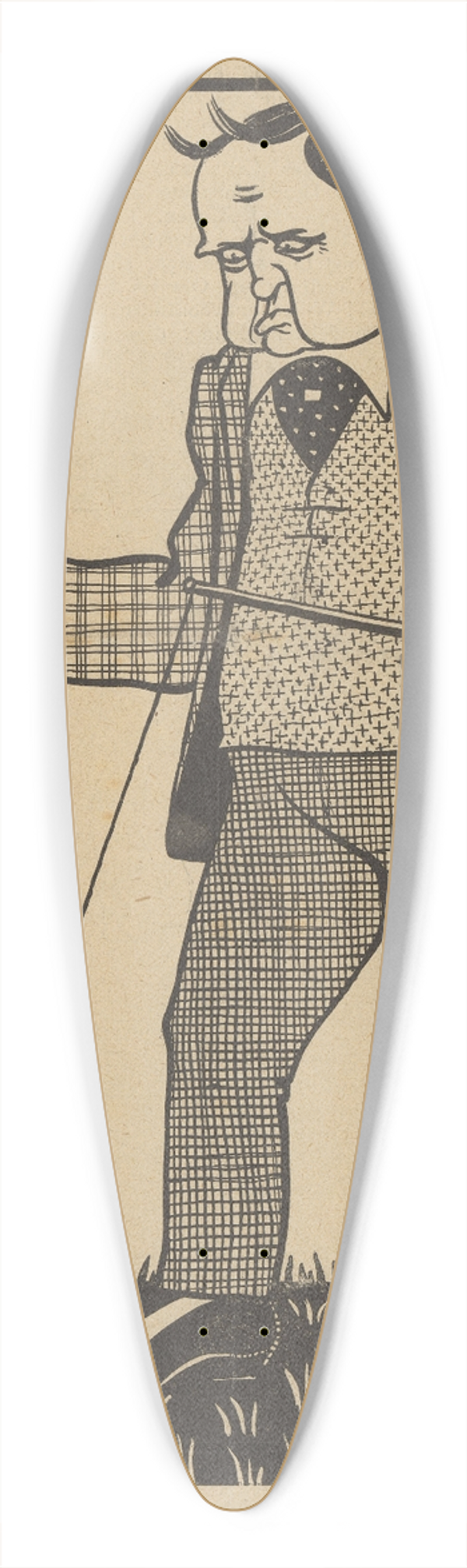 Albert Hahn - De Notenkraker, 2 november 1907 ; Kiesrecht-Diabolo 39.3 inch art pintail longboard deck