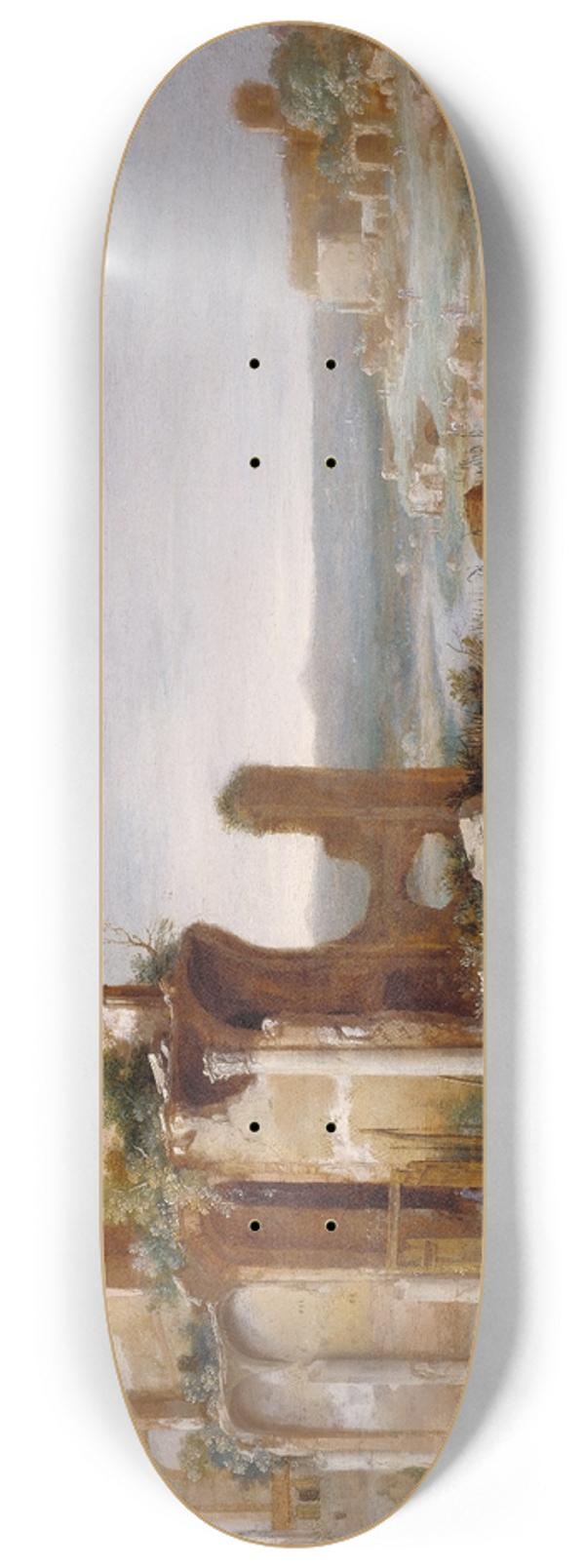 Bartholomeus Breenbergh - Moses and Aaron Changing the Rivers of Egypt to Blood 8.25 inch art skate deck