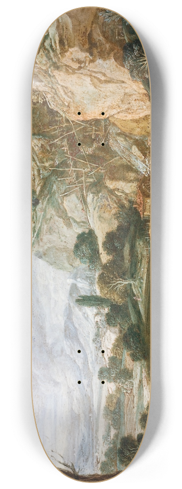 Bartholomeus Breenbergh - The Finding of Moses 8.25 inch art skate deck