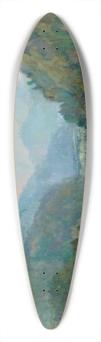 Albert Lebourg - Soleil Levant Saint Maurice 39.3 inch art pintail longboard deck
