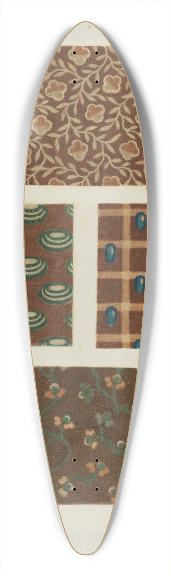 Albert Levone - Cotton Prints 39.3 inch art pintail longboard deck