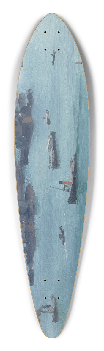 Albert Marquet - Les trois chemines 39.3 inch art pintail longboard deck