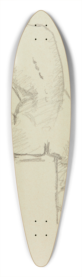 Albert Marquet - Nu assis de dos 39.3 inch art pintail longboard deck