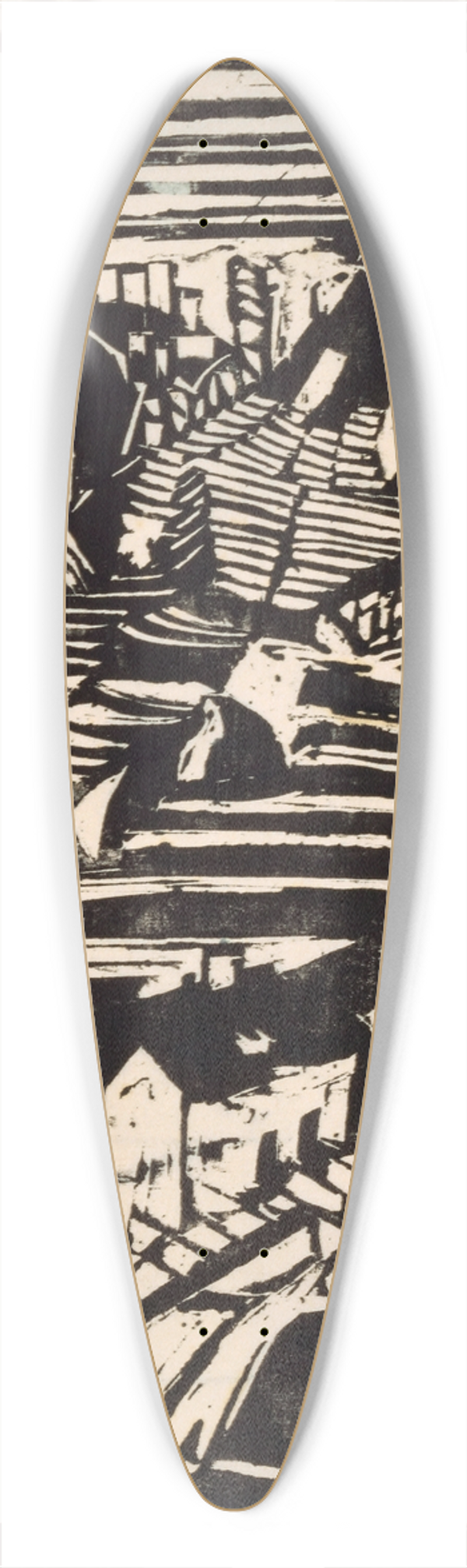 Albert Mller - Dorf im Tessin 39.3 inch art pintail longboard deck