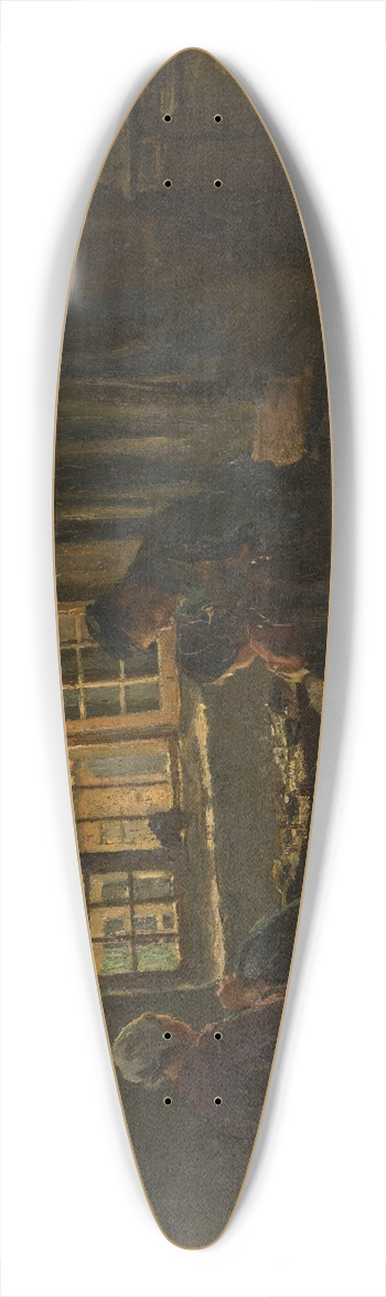 Albert Neuhuys - Interior 39.3 inch art pintail longboard deck