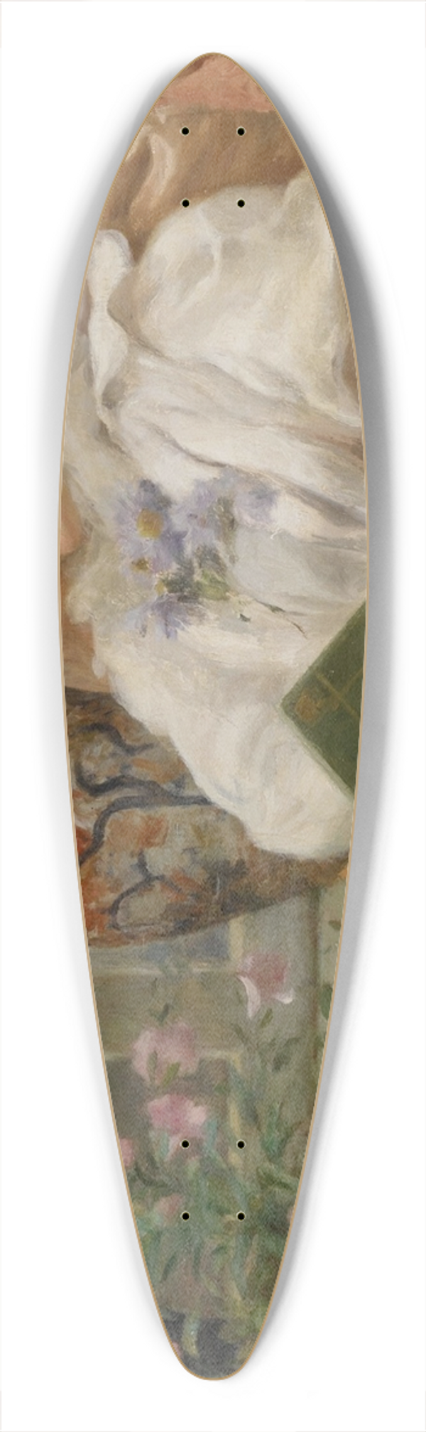 Alberto Pisa - Reading 39.3 inch art pintail longboard deck