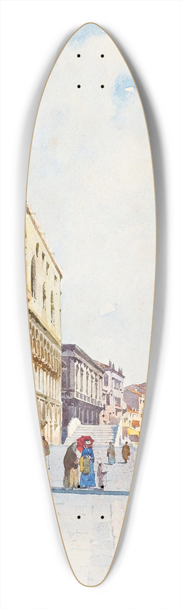 Alberto Prosdocimi - Dogenpalast 39.3 inch art pintail longboard deck