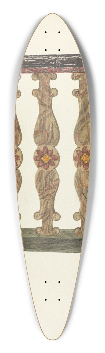Albert Pratt - Choir Rail 39.3 inch art pintail longboard deck