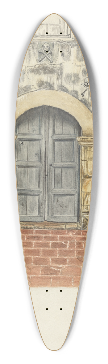Albert Pratt - Doorway and Doors 39.3 inch art pintail longboard deck