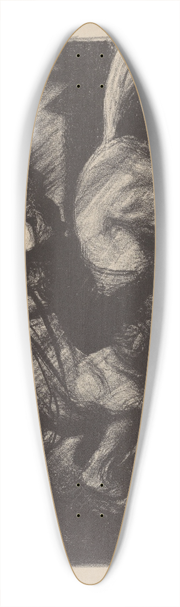Albert Sterner - Erl King 39.3 inch art pintail longboard deck