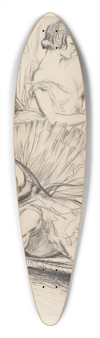 Albert Sterner - Ladies of the ballet 39.3 inch art pintail longboard deck
