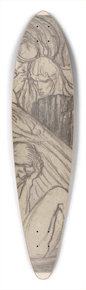 Albert Sterner - Lost angel 39.3 inch art pintail longboard deck