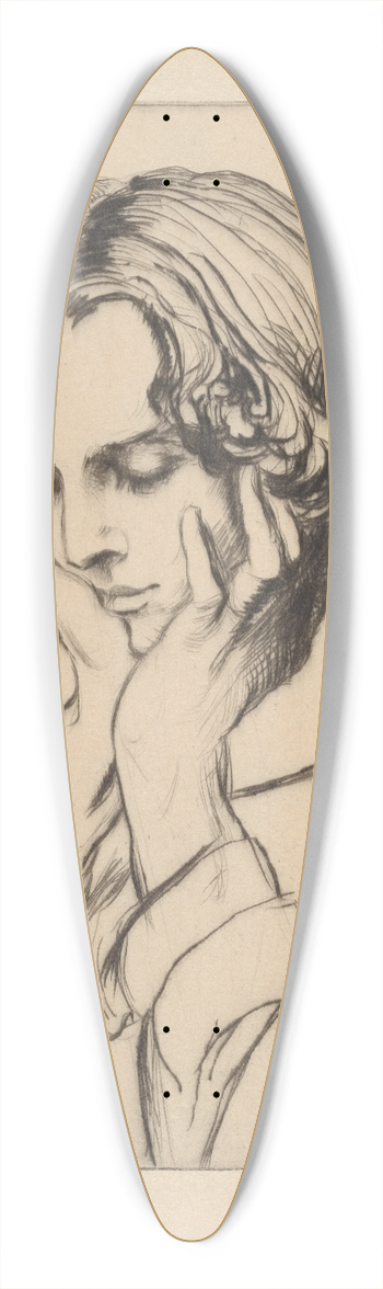 Albert Sterner - Wondering 39.3 inch art pintail longboard deck
