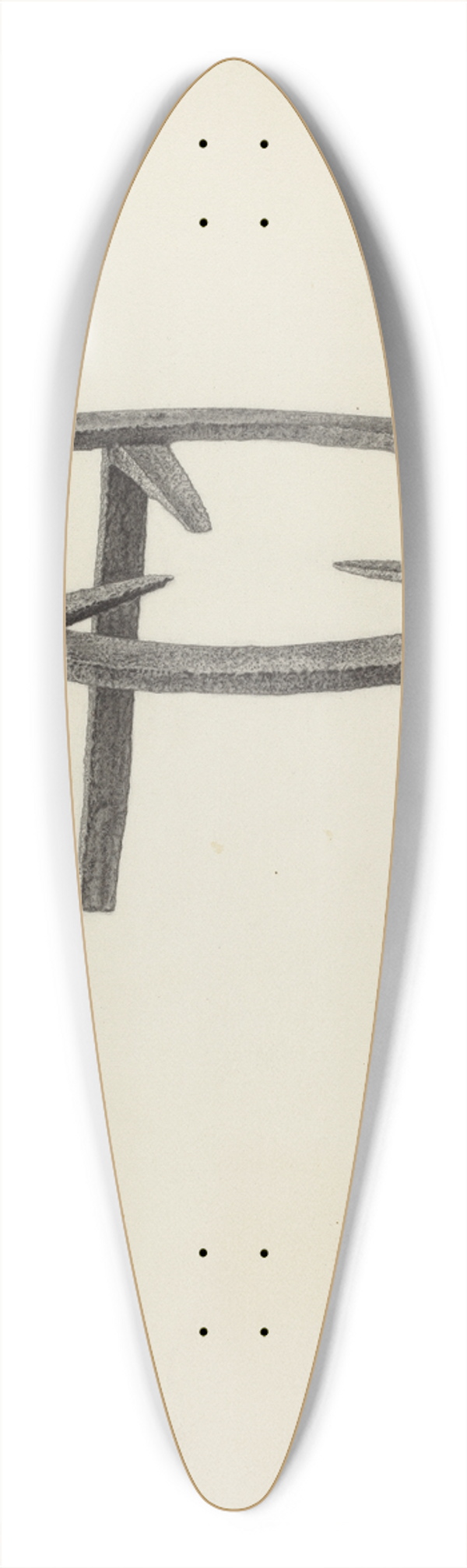 Albert Taxson - Trivet 39.3 inch art pintail longboard deck