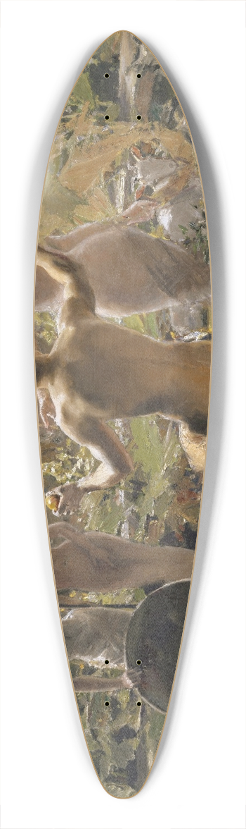 Albert von Keller - The Judgement of Paris 39.3 inch art pintail longboard deck