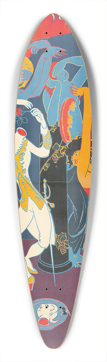 Albert Weisgerber - Presse Fest 39.3 inch art pintail longboard deck