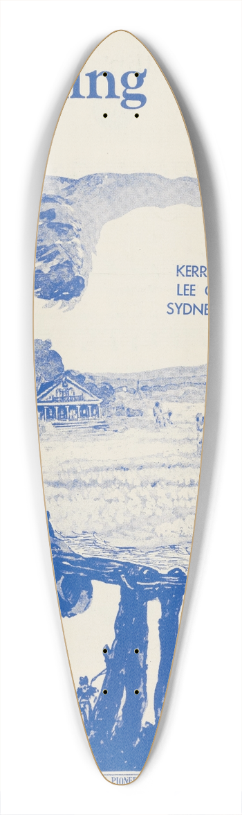 Albert Wilfred Barbelle - Whistling Rufus 39.3 inch art pintail longboard deck