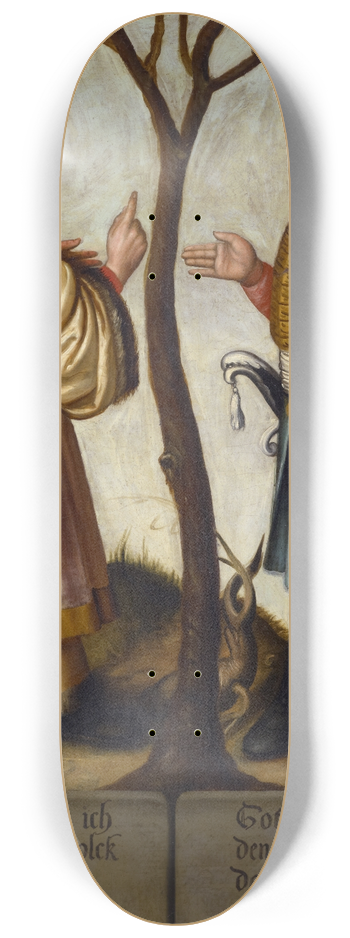 Bartholomus Sarburgh - The Prophets Micah and Nahum 8.25 inch art skate deck