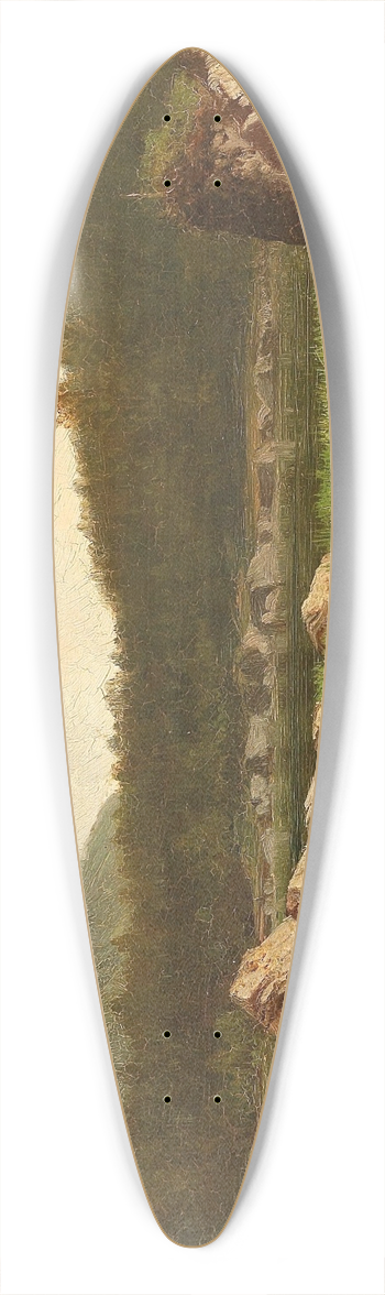 Albert Zimmermann - Landscape 39.3 inch art pintail longboard deck